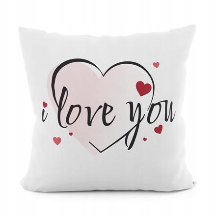 

Poszewka velvet 40 I Love You walentynki serduszka