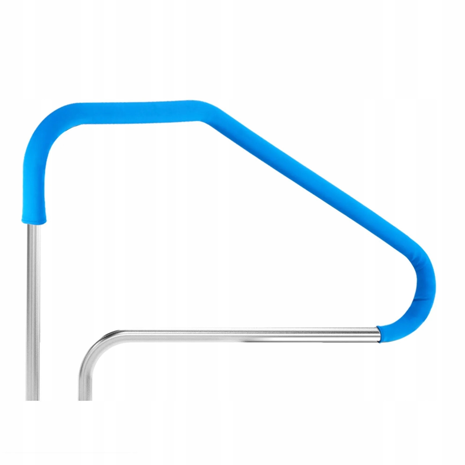 Bazénové zábradlí z z nerezové oceli o rozměrech 117 x 94 cm s protiskluzovou rukojetí bazén