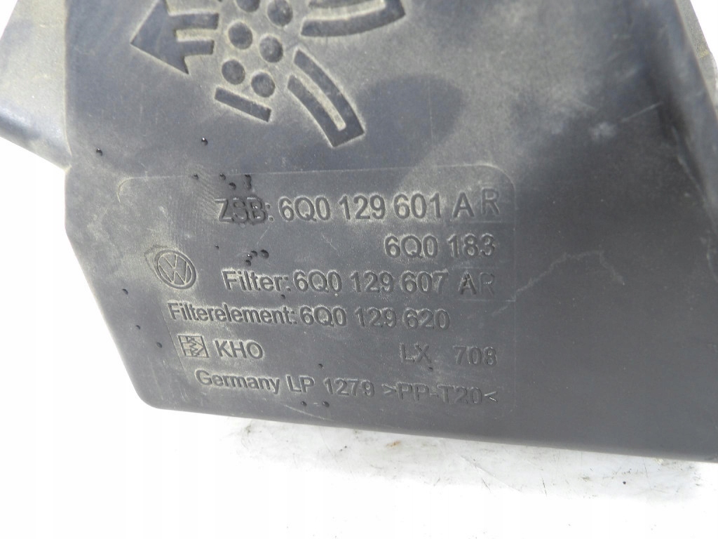 VW POLO 9N IV 1.4TDI Gehäuse filter luft 6Q0129607