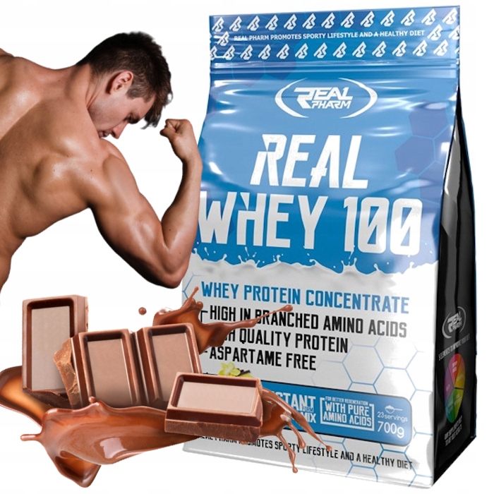 Real Pharm Whey Wpc 700g Chocolate bez aspartamu