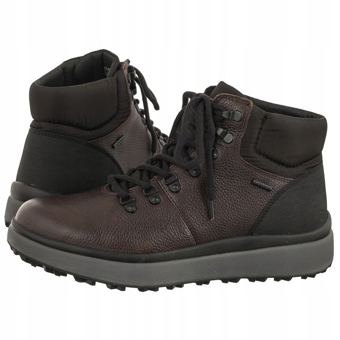 Pánské zimní trapery Geox U Granito+Grip Hnědé U36FZA 00047