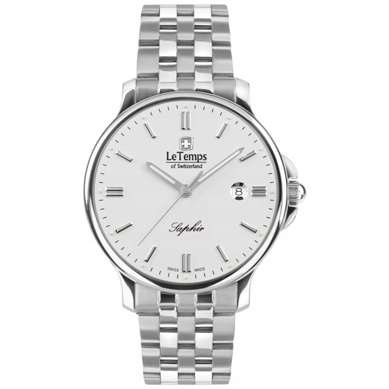 Pánské Hodinky Le Temps LT1067.03BS01 stříbrný náramek