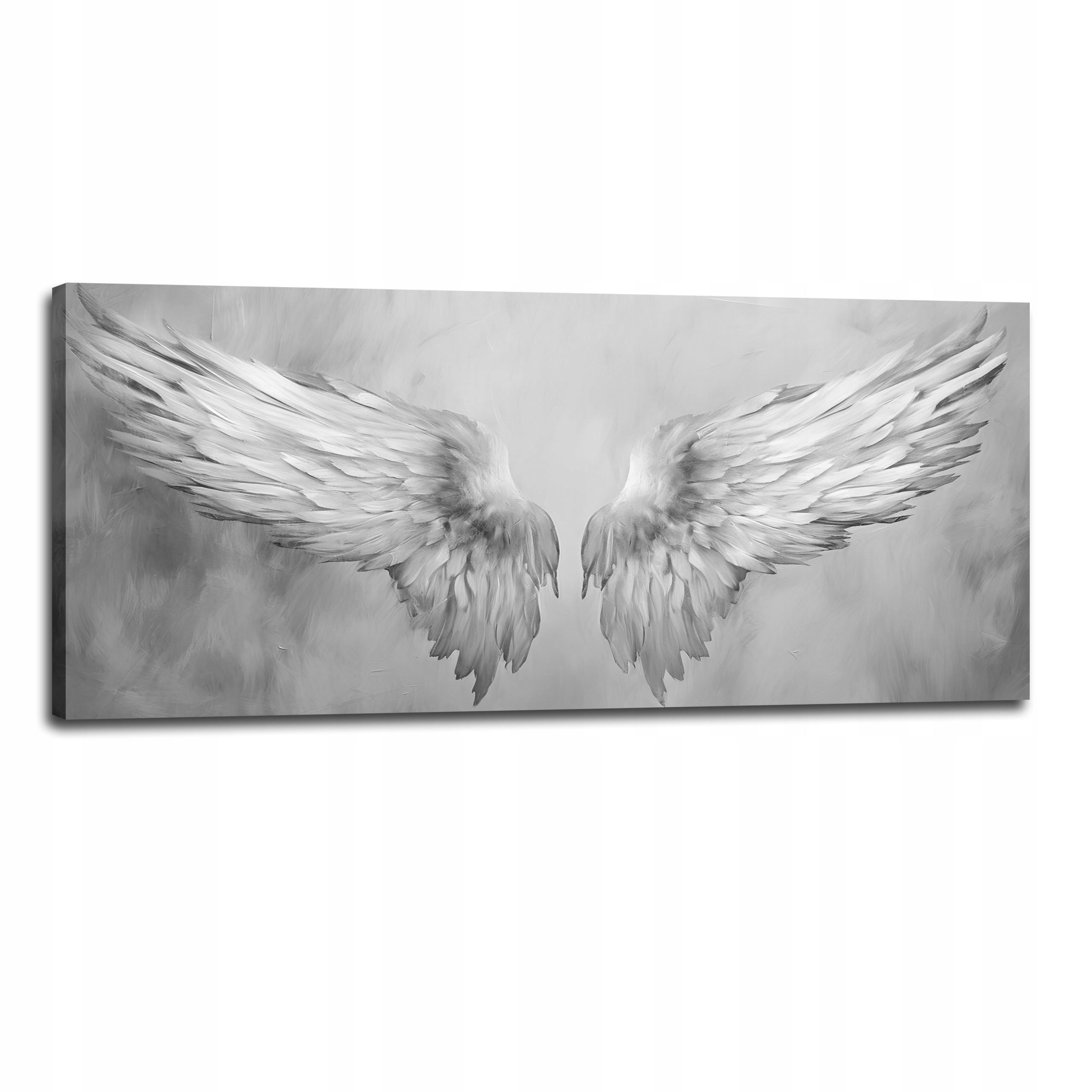 Obraz Na Płótnie Do Salonu Duża Panorama Białe Skrzydła Anioła 100x40