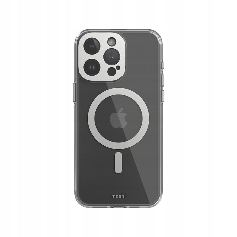 Moshi iGlaze MagSafe – Puzdro na iPhone 15 Pro Max (Luna Silver)