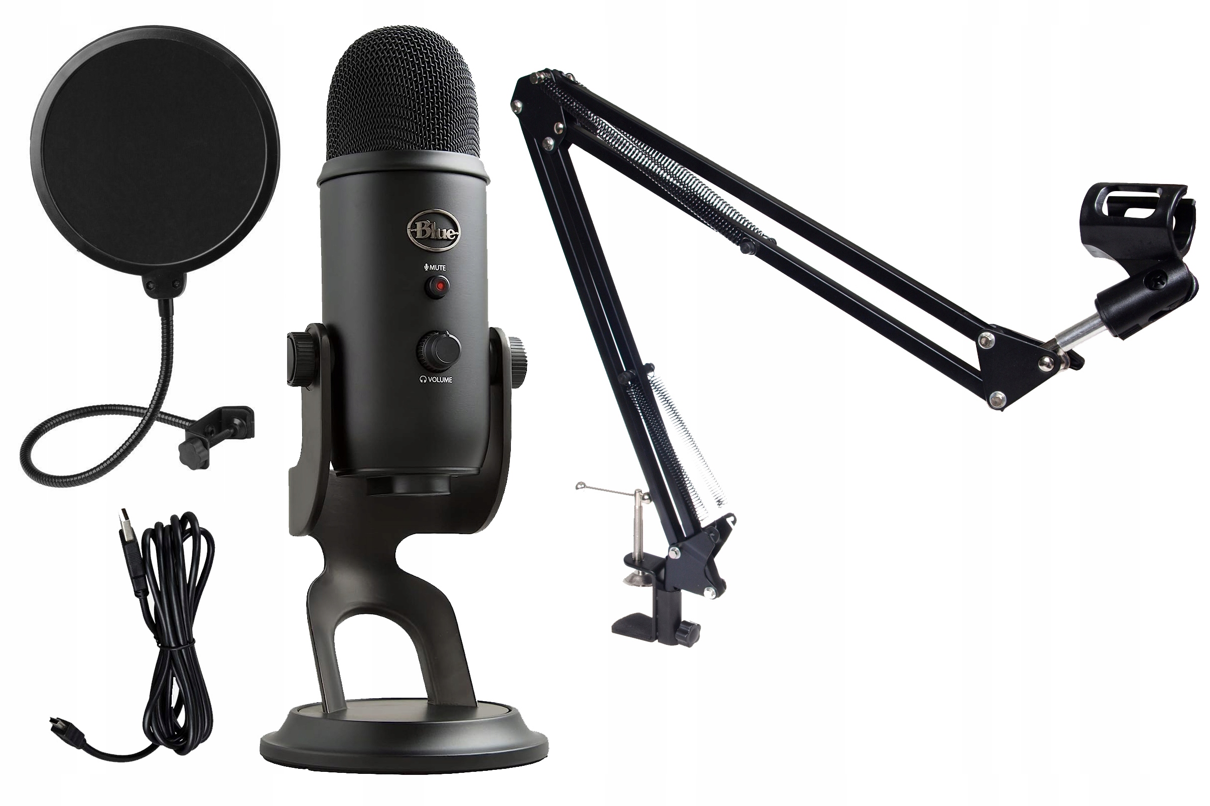 Blue Yeti Blackout USB Gaming Microphone + $50 Ubisoft® Discount Bundle 