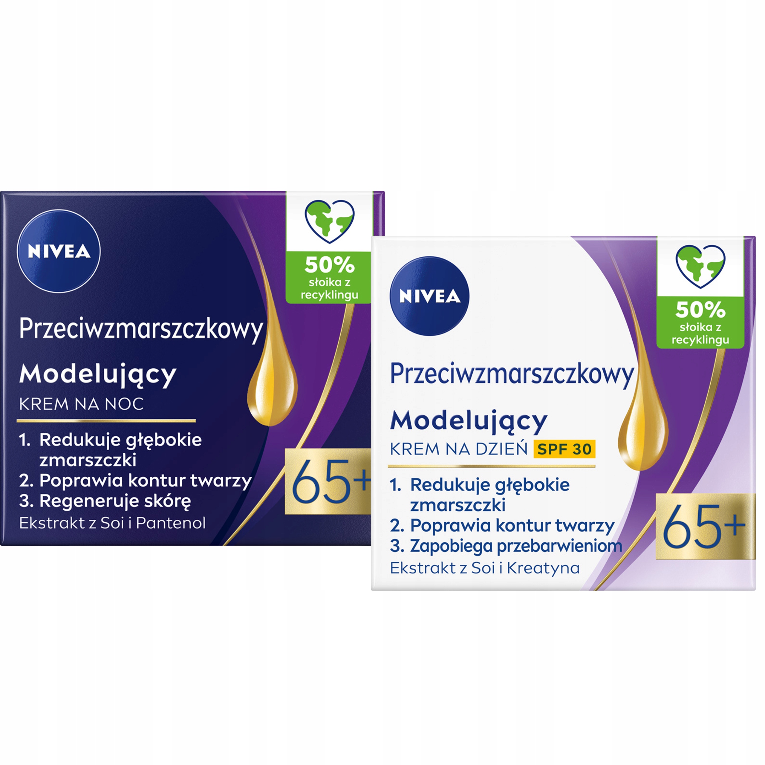 Nivea Protivráskový Modelující Denní A Noční Krém 65+ 50 ML