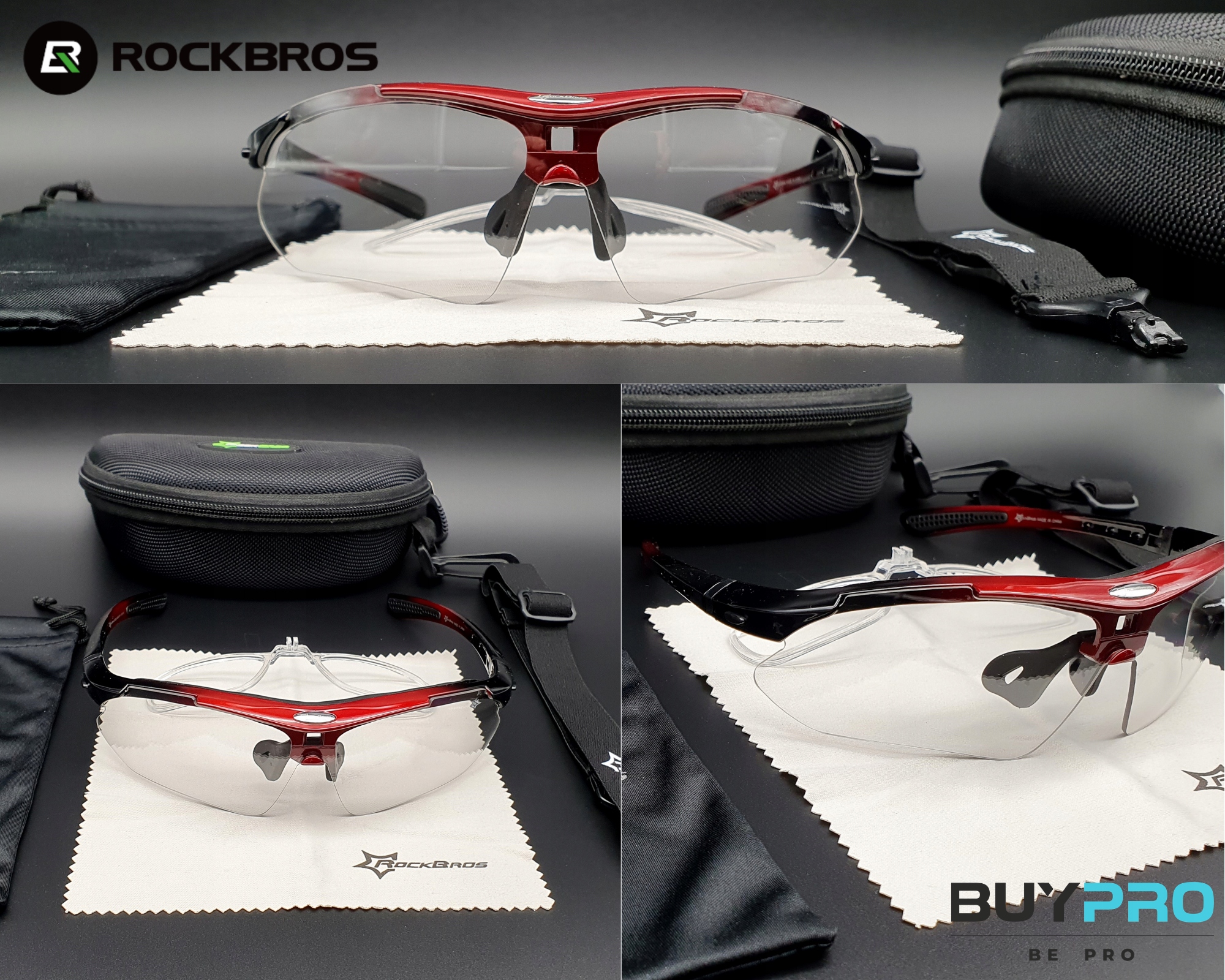 Okulary SPORTOWE fotochromowe SAMOŚCIEMNIAJĄCE DOSTOSOWUJĄ się do POGODY Marka Rockbros