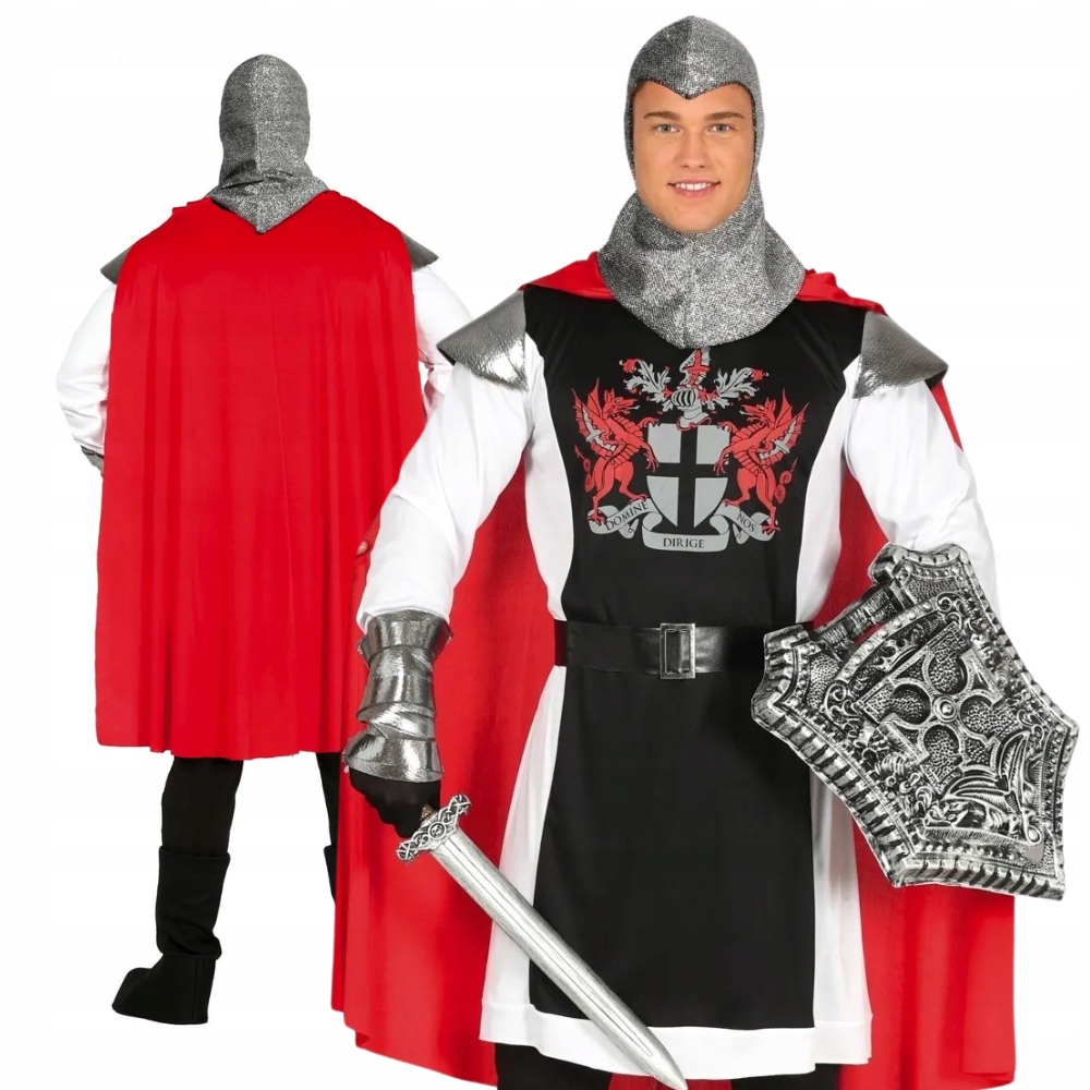 Kostým pro dospělé Ryčera Rytíř Středověký plášť vel
