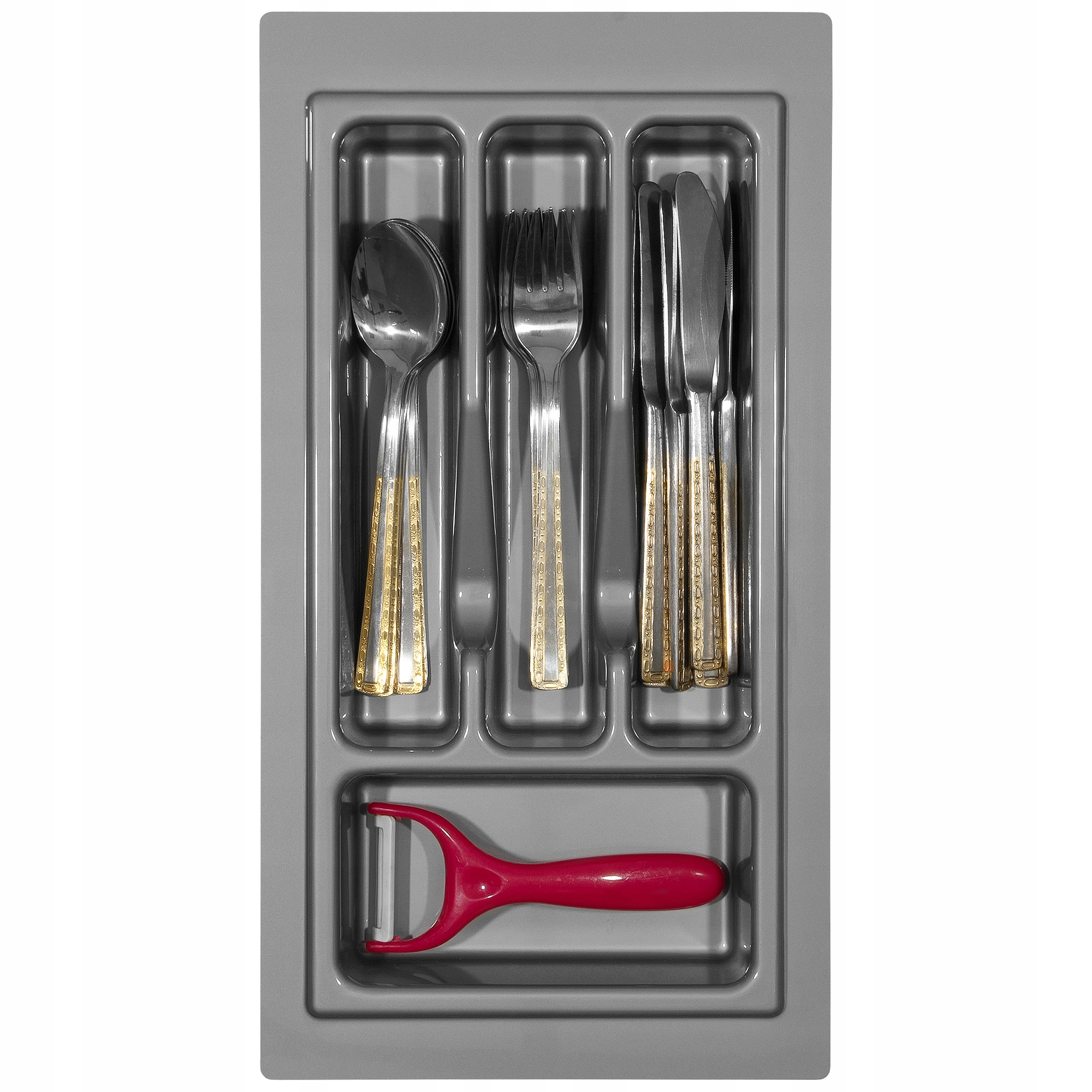 

Wkład na sztućce do szuflady 30/43 Standard Szary