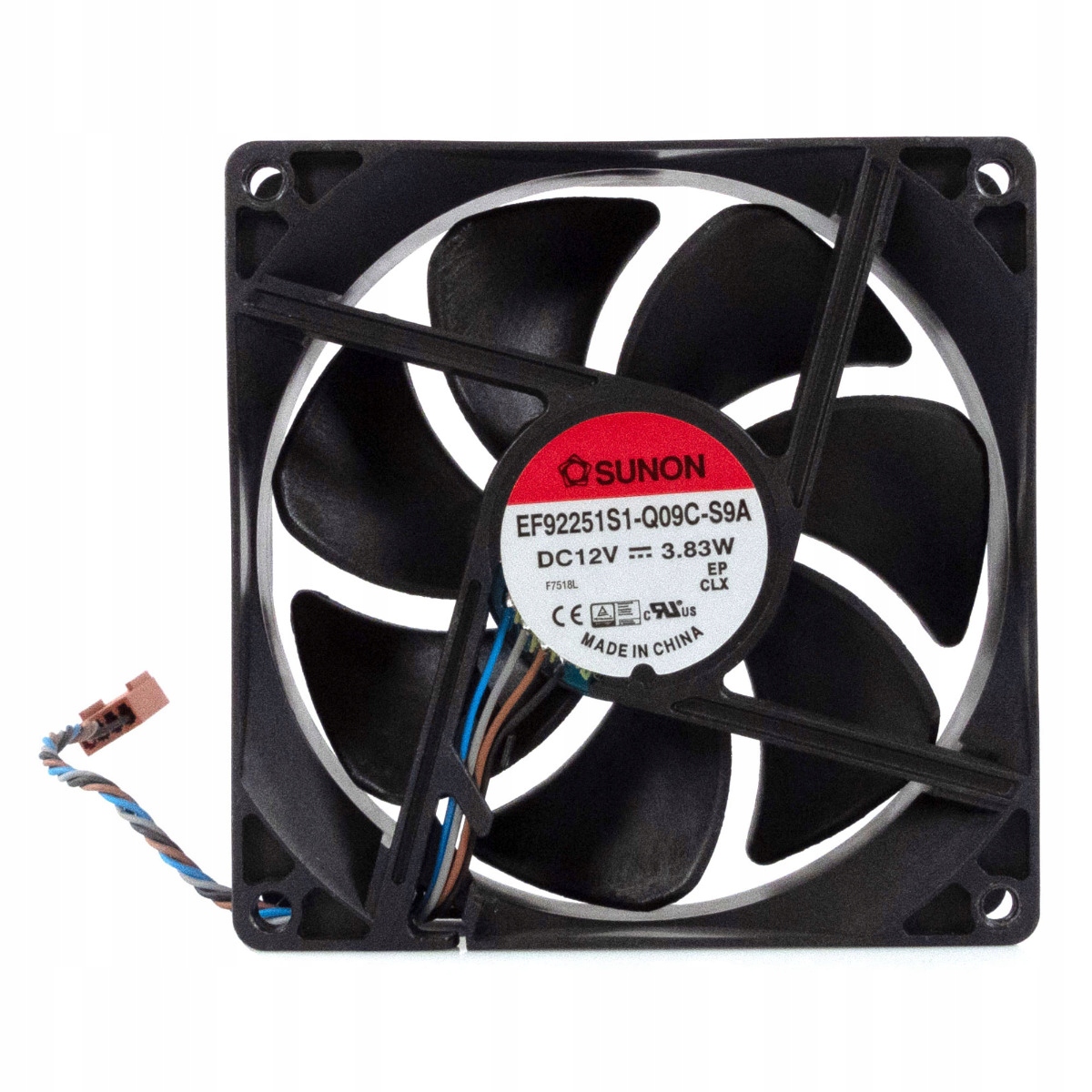 Sunon EF92251S1-Q09C-S9A 4-PIN 12V 3.83W 92x92x25mm