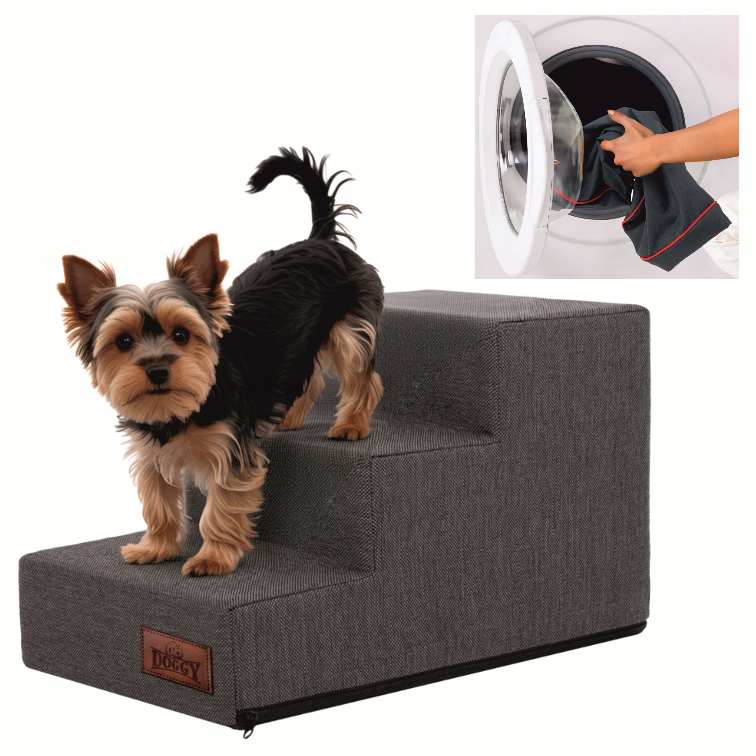 Schody dla psa, schodki dla psa lub kota Rampa Podest 3 stopnie, Małe 30 cm