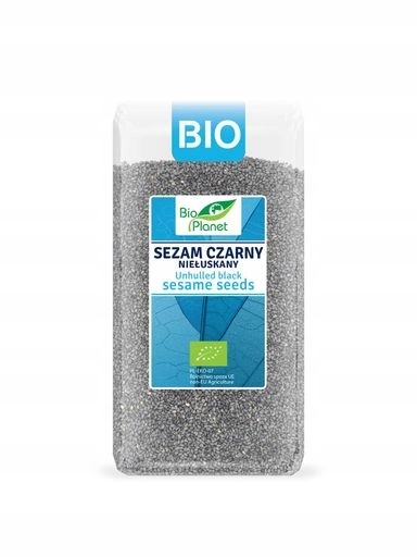 3x Sezam černý neloupaný Bio 400 g Bio Planet