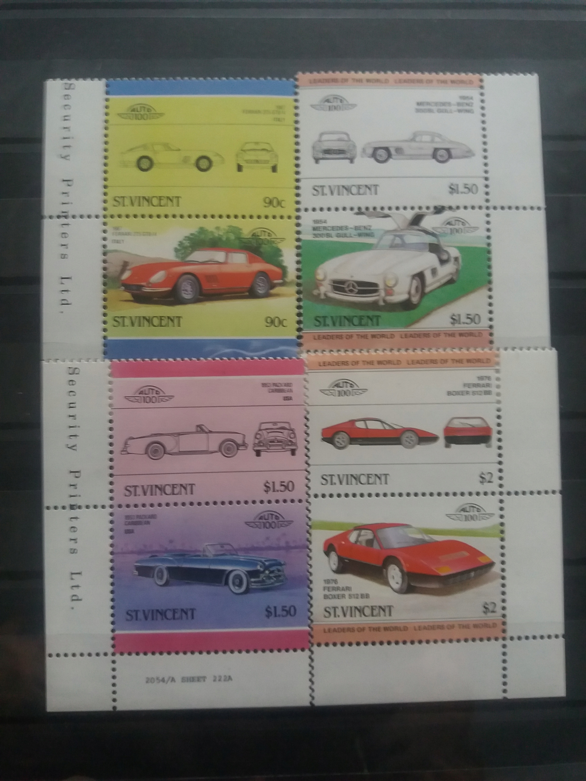 St.Vincent zestaw samochody