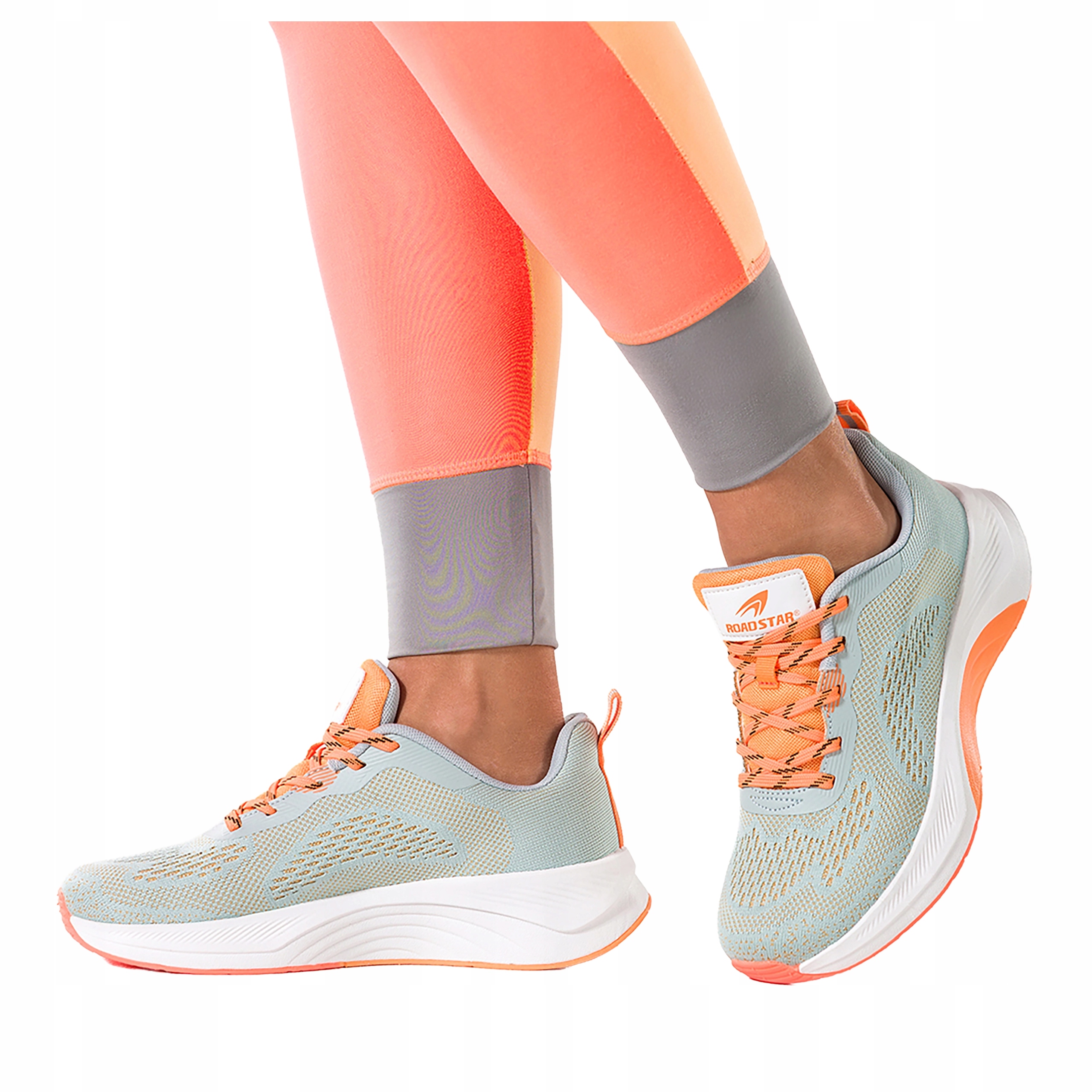 Šedé dámské sportovní tenisky na fitness, šněrovací, pohodlné, lehké, velikost 38