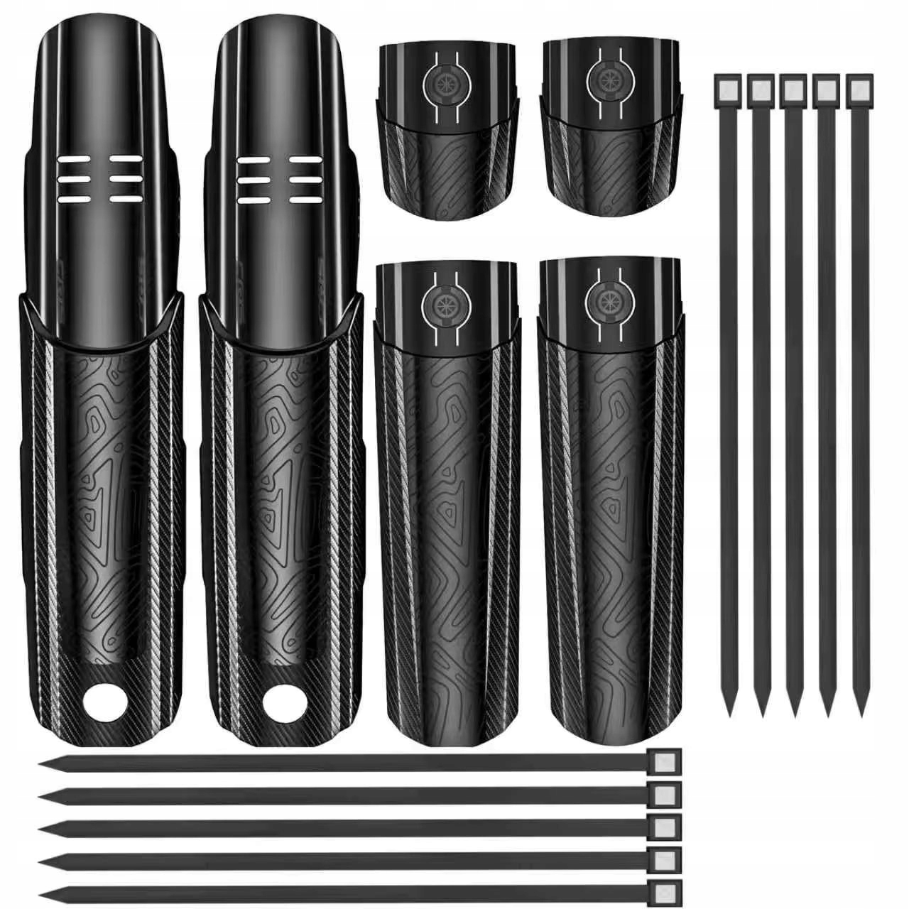 Błotnik Rowerowy Przód Tył górski Mtb 26-29 68-75mm Enlee zestaw montażowy