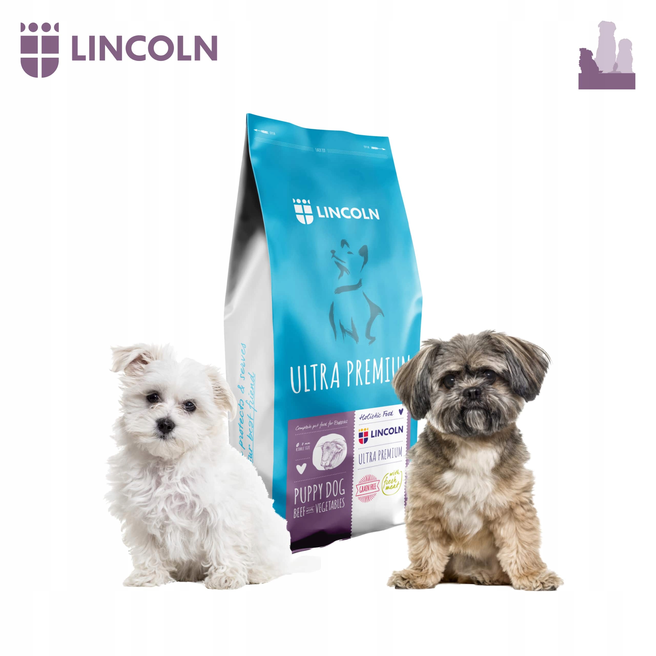 Levně Lincoln Suché Krmivo Pro Štěně Puppy Hovězí Maso Grain Free 9 Kg York Mops