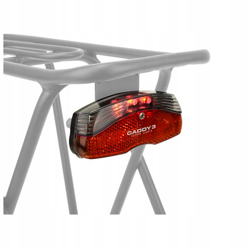

Lampa tylna rowerowa Author Caddy 3 na bagażnik