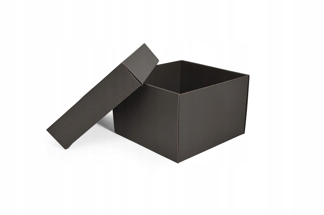 Karton 330x330x130 mm czarny wieczkowy 400g sztywny i I 10