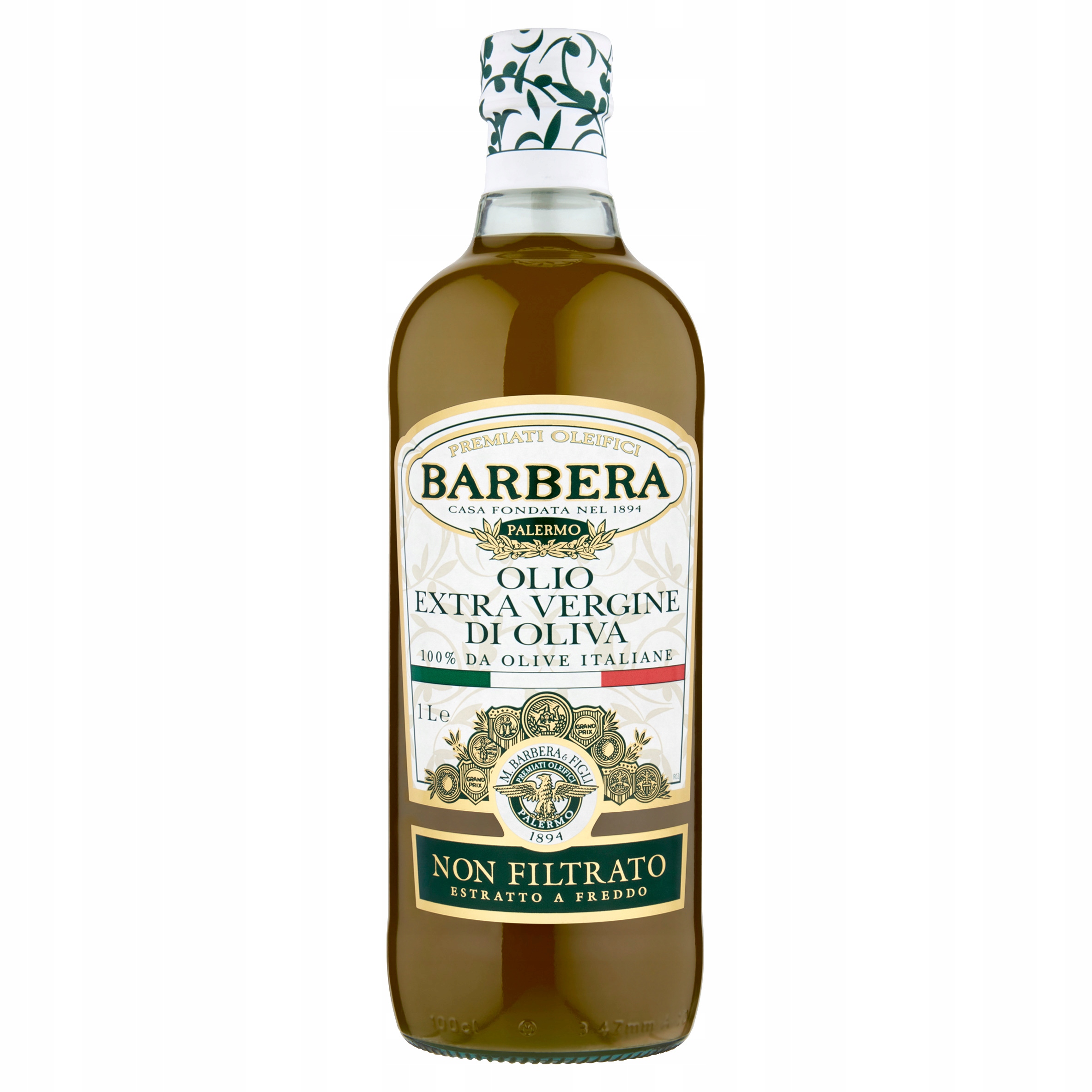 Levně Olivový olej Barbera Extra Vergine di Oliva Non Filtrato 1L 100% Sicilia
