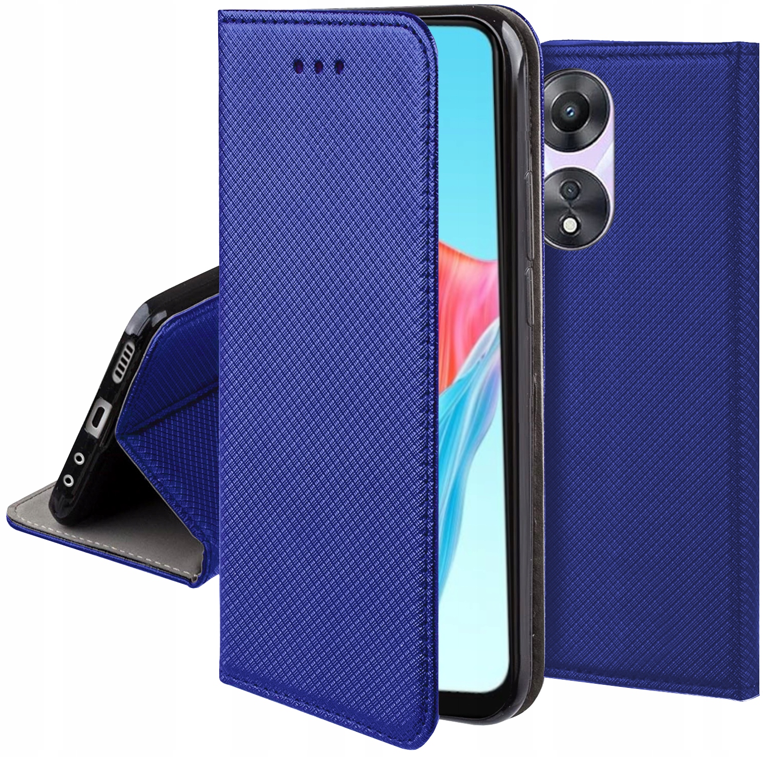 Etui z klapką do OPPO A78 4G I SMART MAGNET CASE + SZKŁO EAN (GTIN) 5903887158077