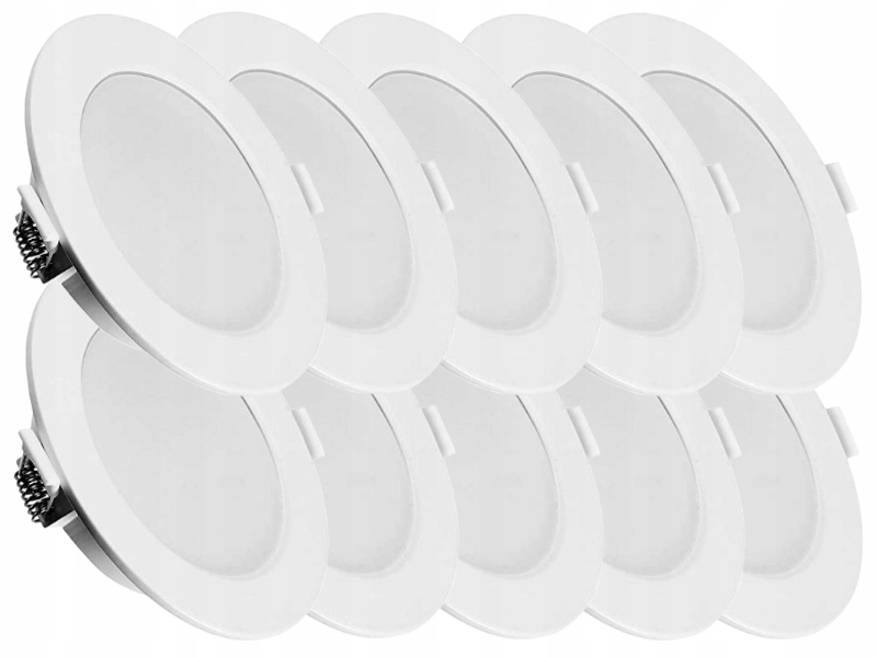 10x Lampa Zápustné svítidlo Panel Svítidlo Slim Led 6W Barva Studená 6500K
