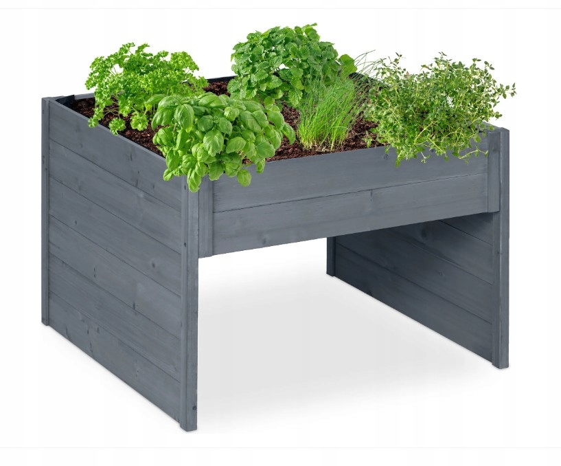 Garáž pre robotickú kosačku s dreveným kvetináčom Relaxdays