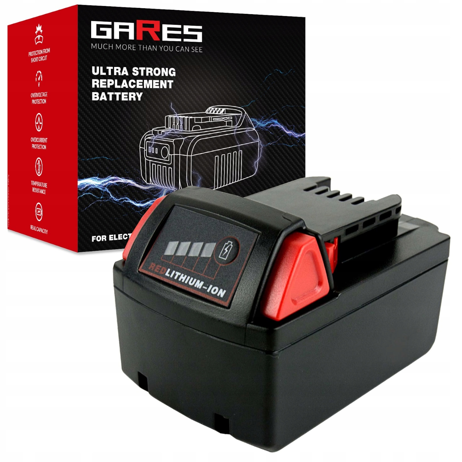 Baterie pro Milwaukee M18, akumulátor Li-Ion 18V 5Ah