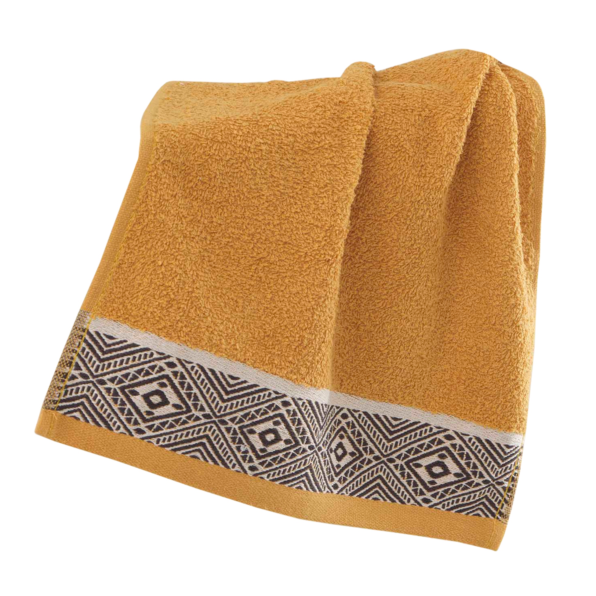 

Ręcznik do rąk mały Jacquard 30x50 musztardowy