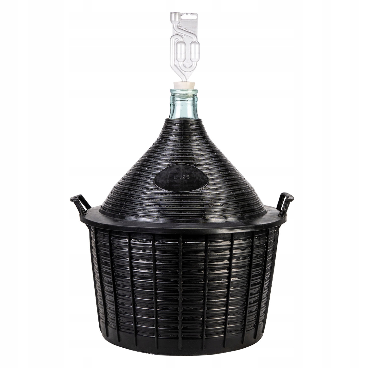 Balón Na Víno 25L cider v koši Gąsior na Víno 25L sada Korek Trubička