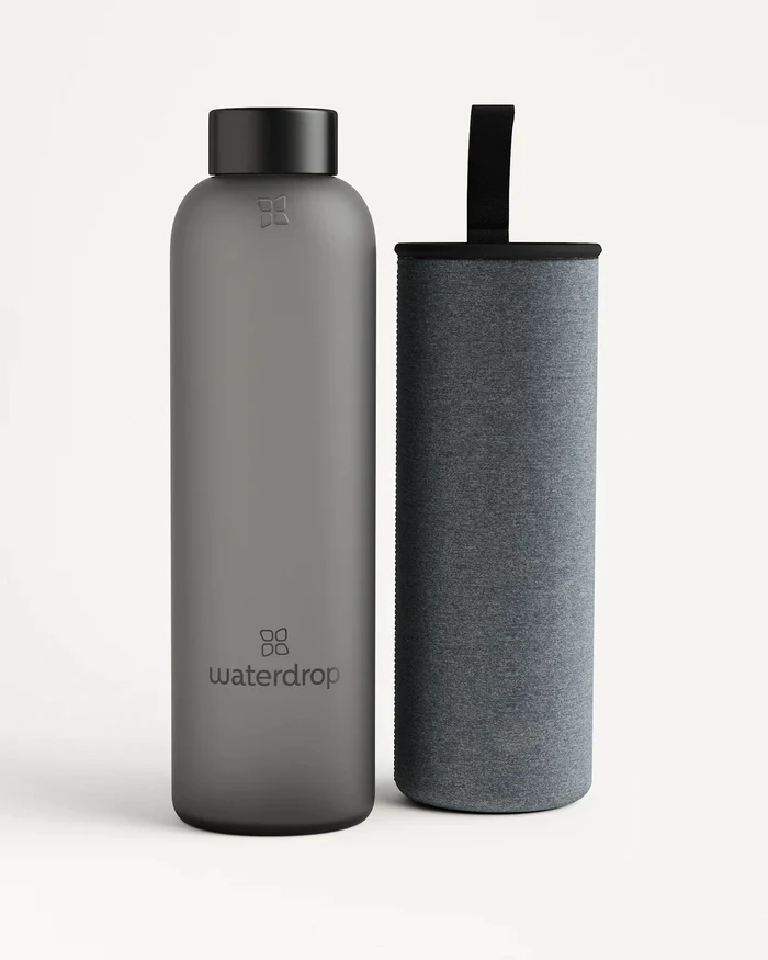Waterdrop Sklenená Fľaša S Obalom Darčeková Nová