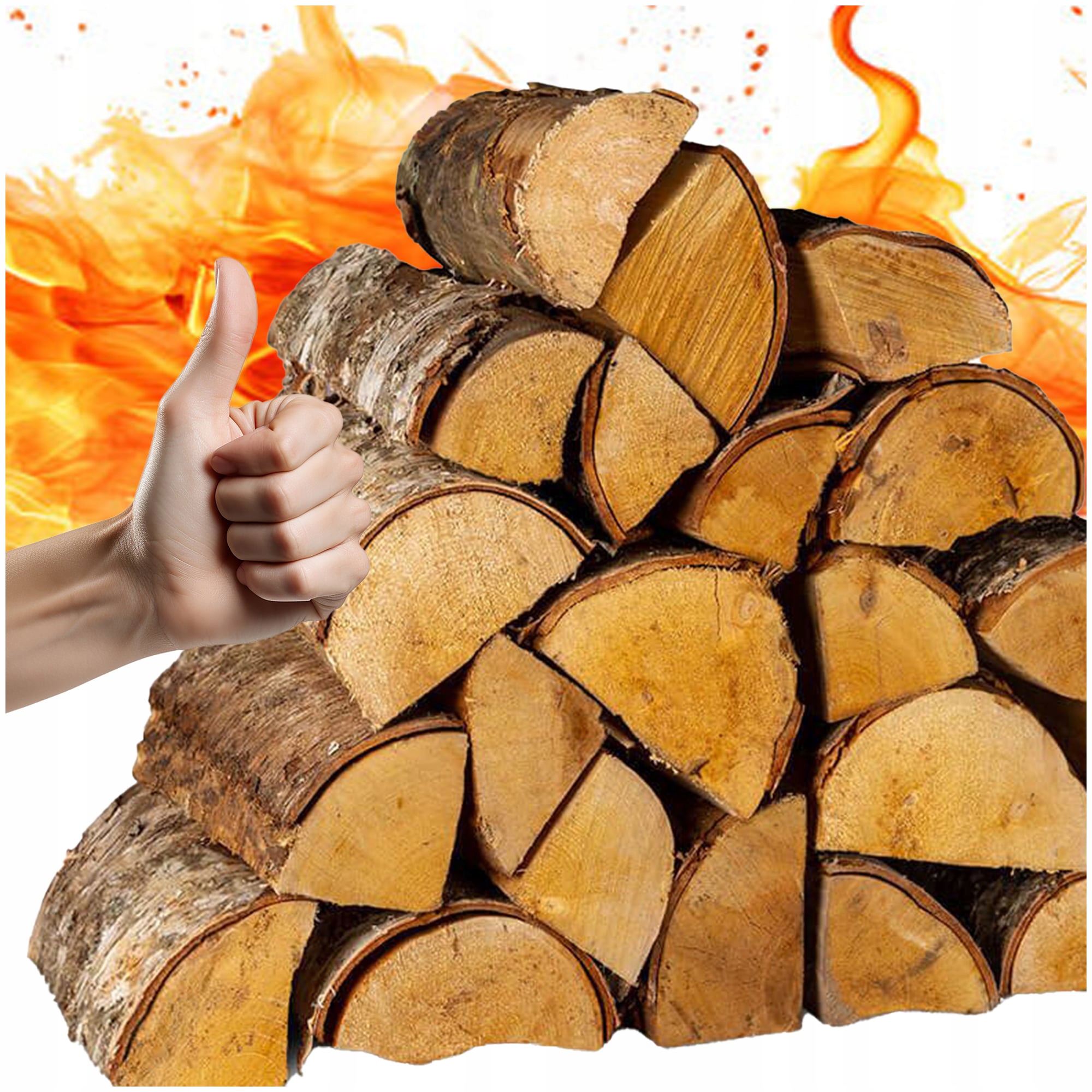 DREWNO DO KOMINKA KOMINKOWE 20KG DO GRILLA, OGNISKA, WĘDZENIA, OPAŁ, BRZOZA