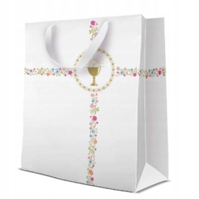 TOREBKA prezentowa pierwsza KOMUNIA święta IHS