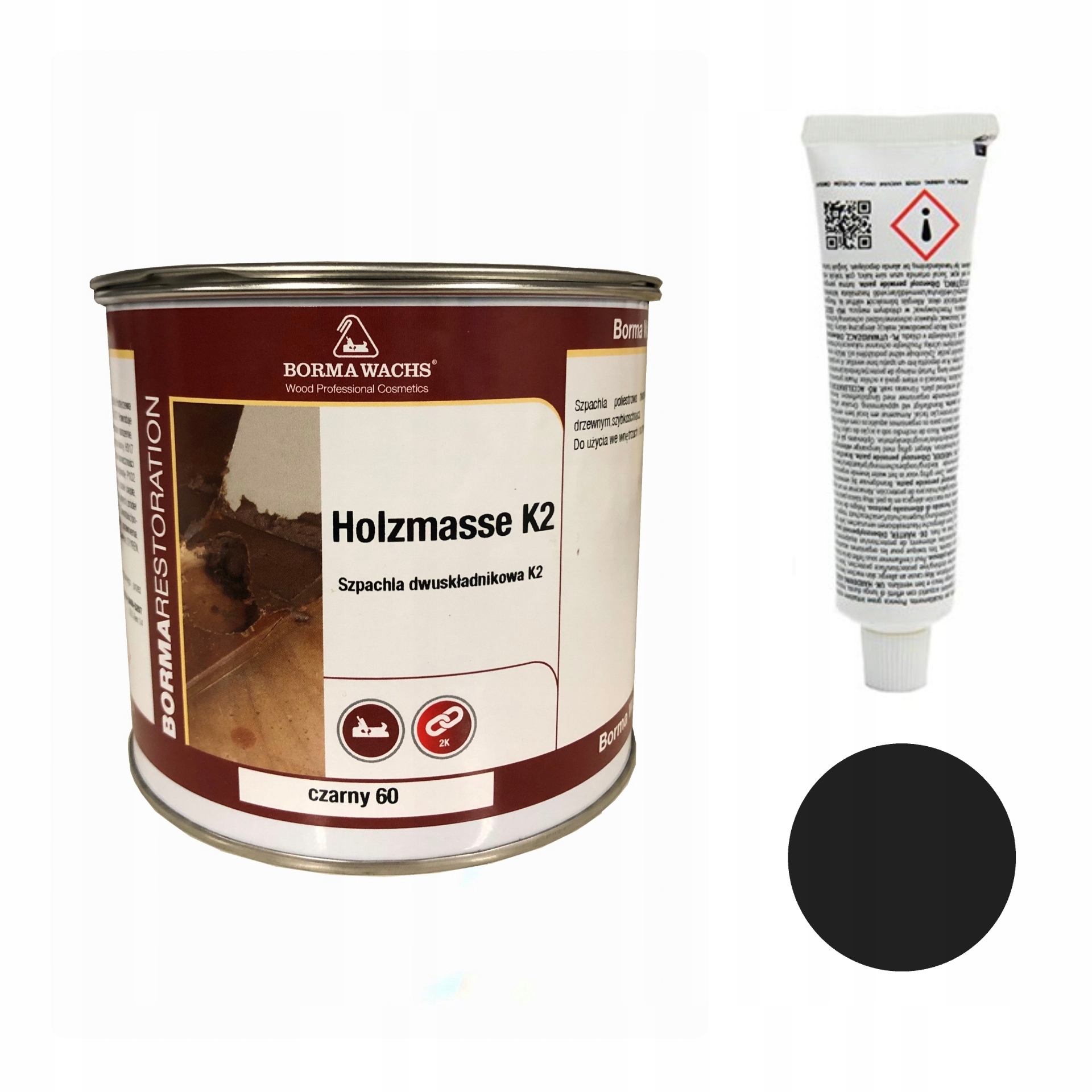 

Szpachla Do Drewna/Holzmasse K2 /750ml/CZARNA