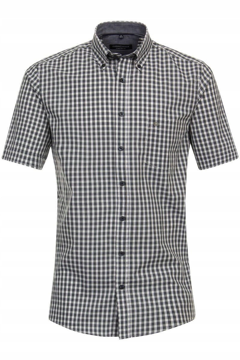 Casa Moda Velká Kostkovaná Košile Velké Velikosti Modrá 7XL