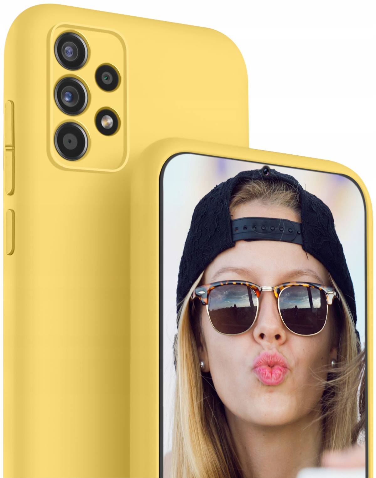 

Etui do Samsung Galaxy A52 Silikon Case Szkło 9H