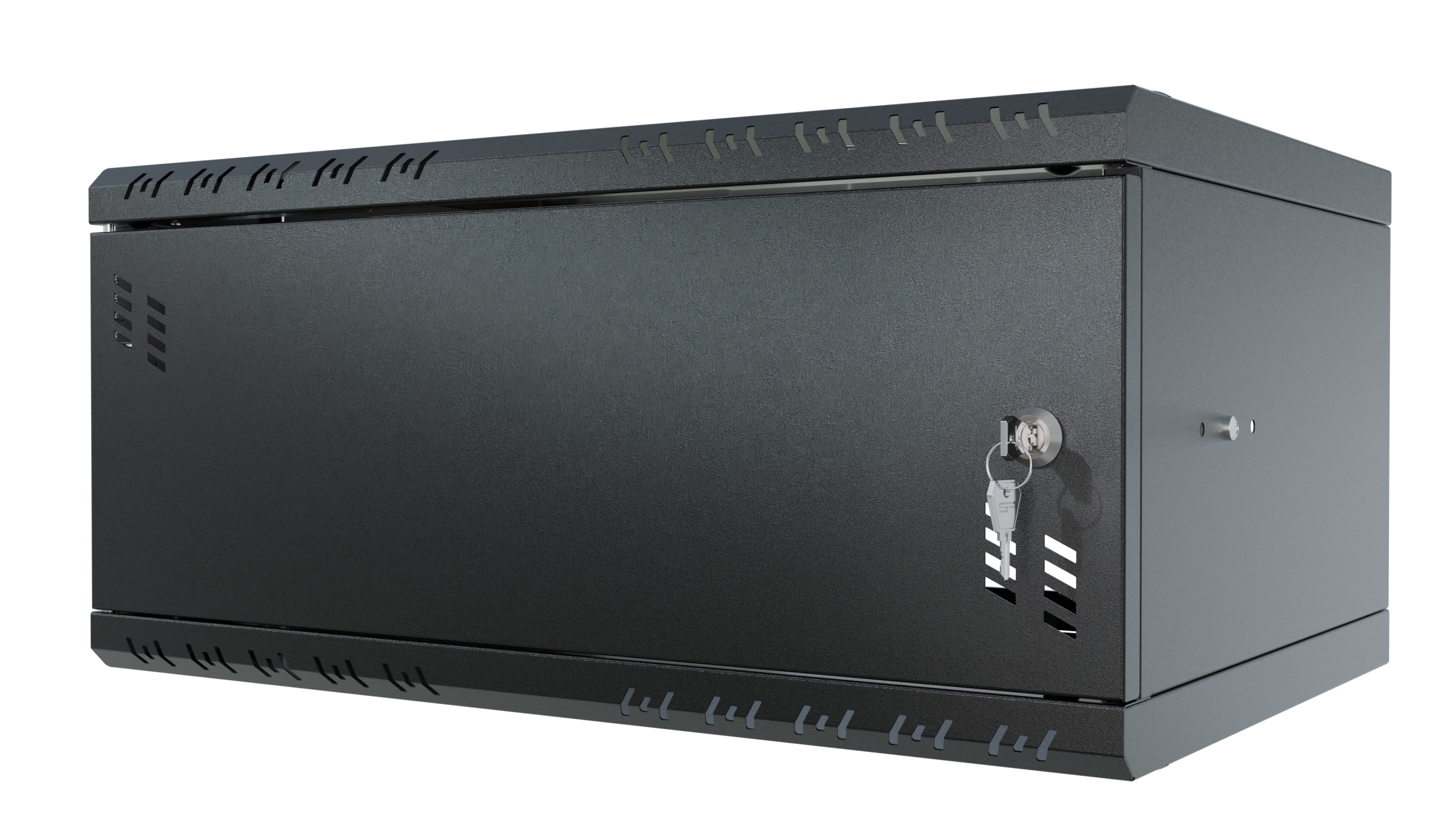 Skříň Serverová Rack 19" 4U 350 mm Kovové dveře Černá Stalflex