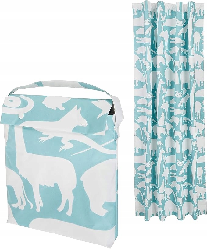 ROLETA ZACIEMNIAJĄCA OKNO PRZENOŚNA 127x198 z przyssawkami i rzepy ZOO