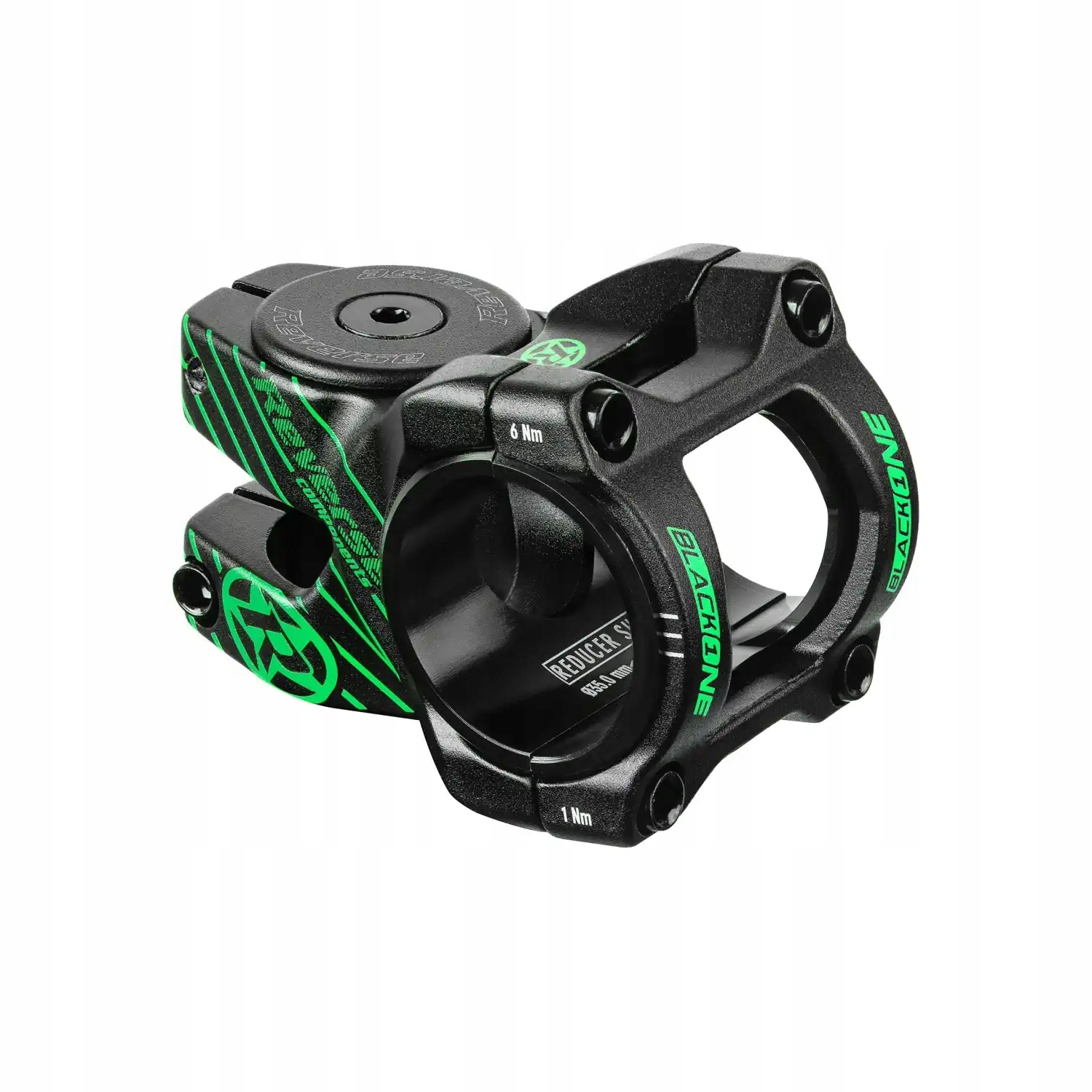 Cyklistický můstek Reverse Black One D2 2in1 31.8 mm – 35 mm černo-zelený