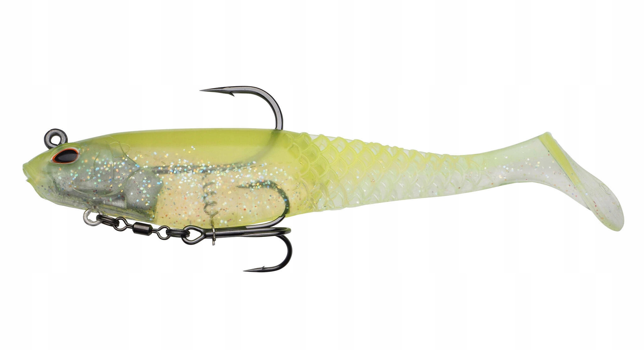 Przynęta guma uzbrojona Berkley Powerbait Cullshad Deep 15cm 50g Lime Ice