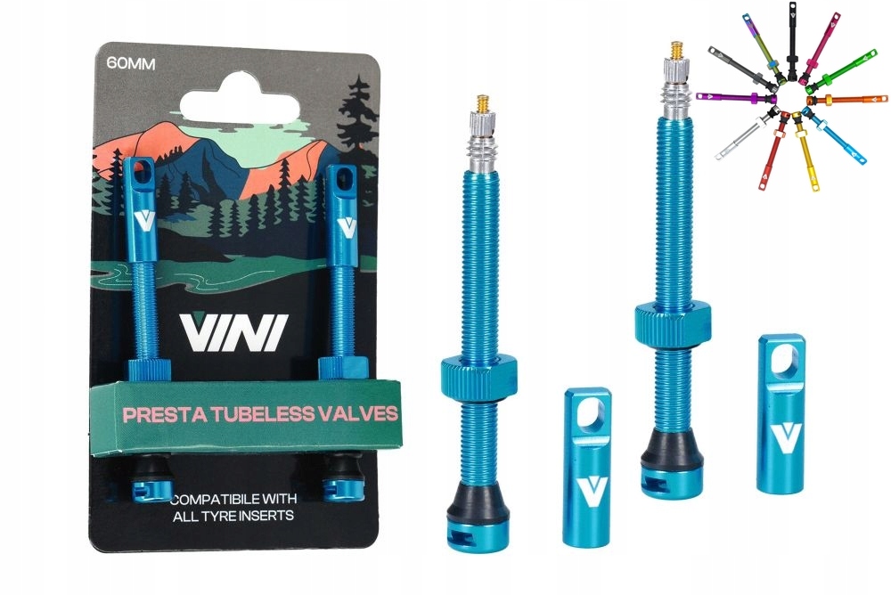 Wentyle Bezdętkowe Tubeless Vini 60mm Morskie