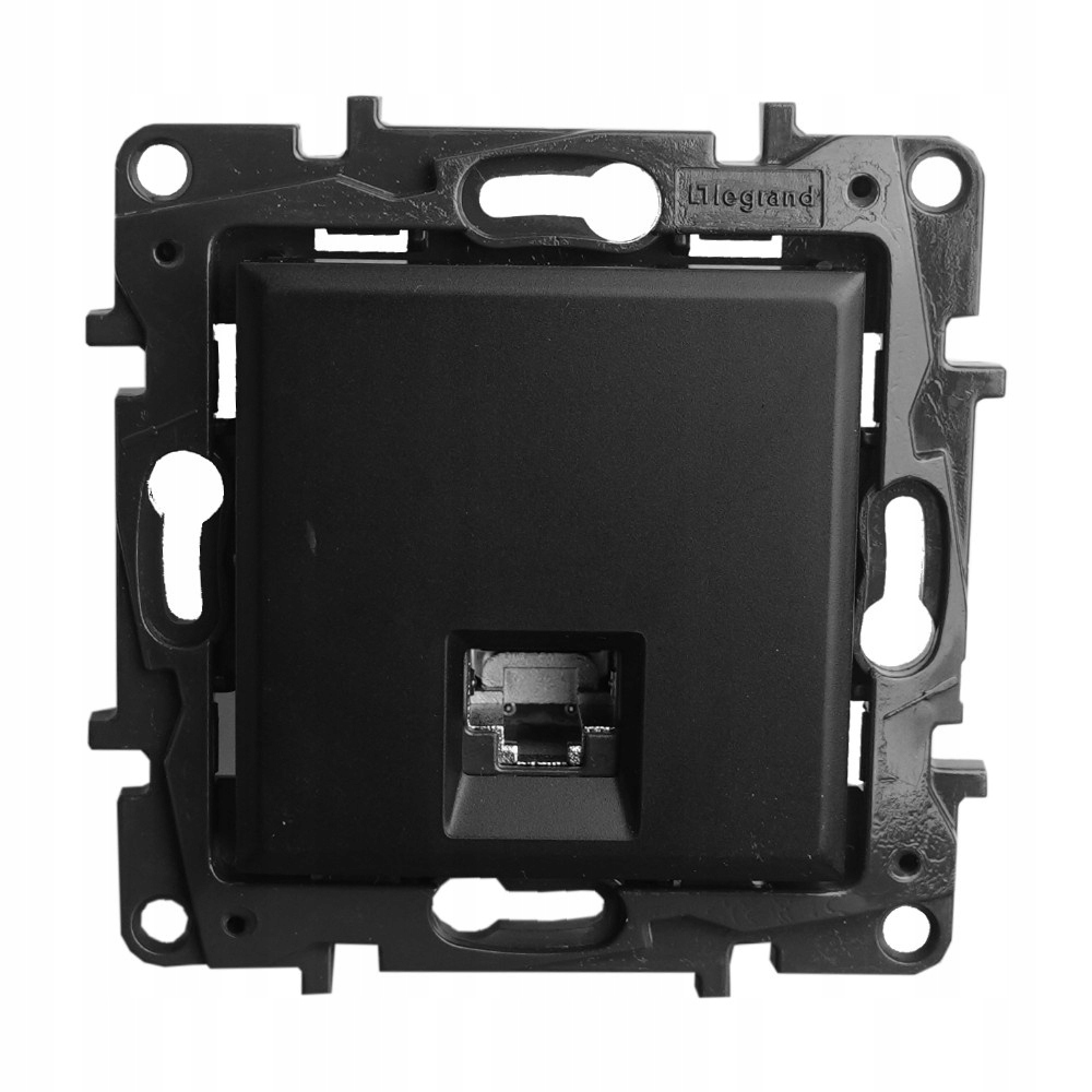 Jednotlivá Počítačová Zásuvka RJ45 KAT.6 Utp Síťová Černá