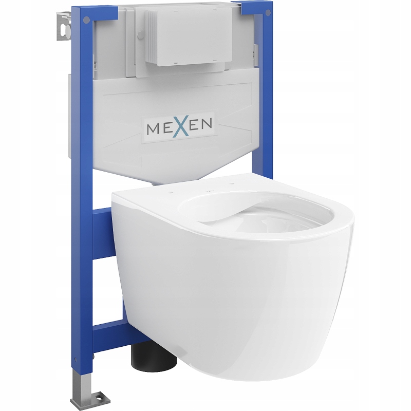 Mexen Wc podomítkový set Felix Xs-f stojan s Wc mísou Carmen, Bílá 680338