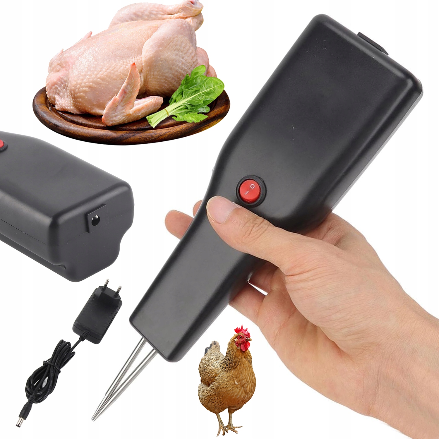 Elektrická Škubačka Na Peří Drůbeže Kuřata Peří Černá