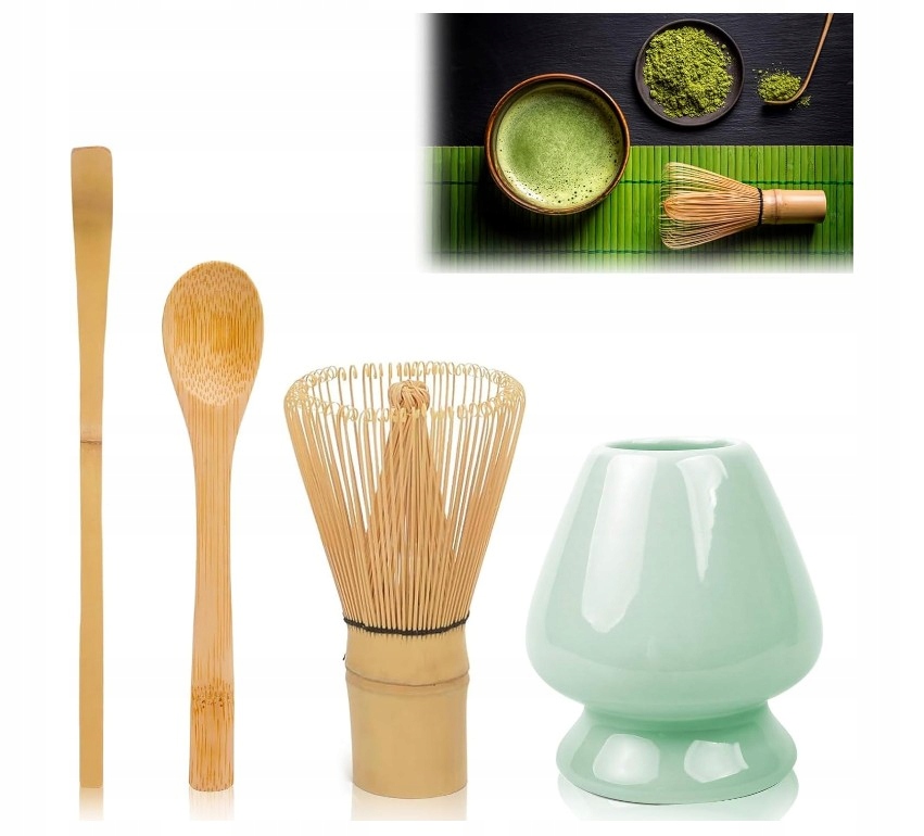 Levně Matcha Box 4v1 sada matchy Metla Chasen Lžička Chashaku Podstavec