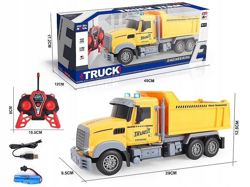 Hračky Autá pre deti 7 rokov Nákladné auto Rc 1:22 Tir ovládané Pilotom