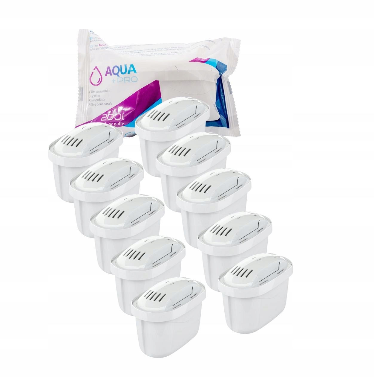 10szt. Wkład filtrujący filtr do dzbanka Aqua+pro Filtr do wody Dafi Brita