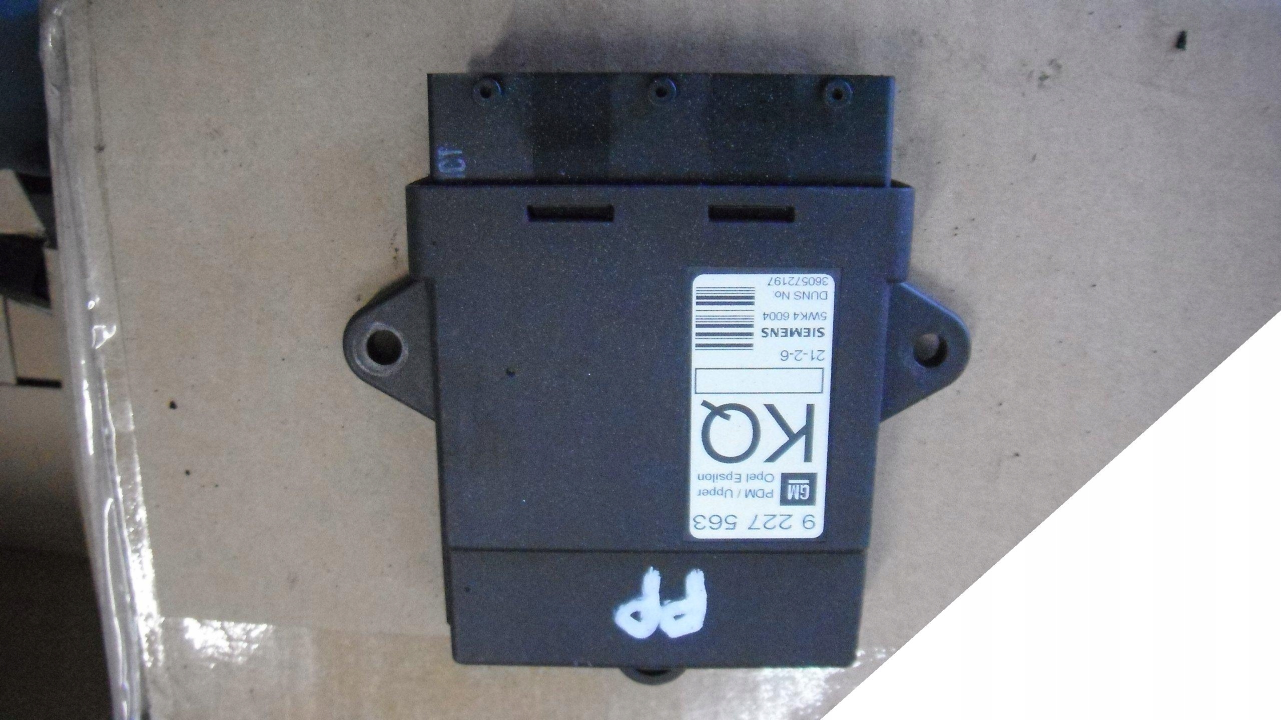 OPEL VECTRA C SIGNUM STEROWNIK MODUŁ 9227563 KQ