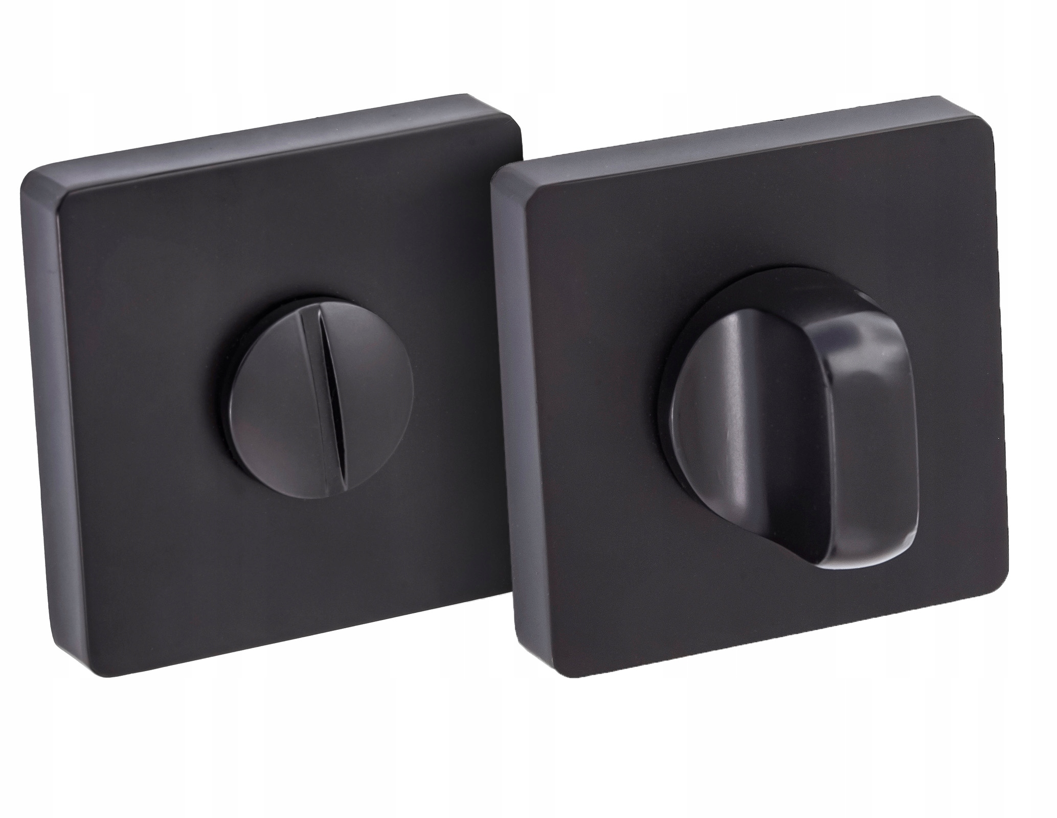 SZYLD R DO DRZWI KWADRATOWY CZARNY MAT WC