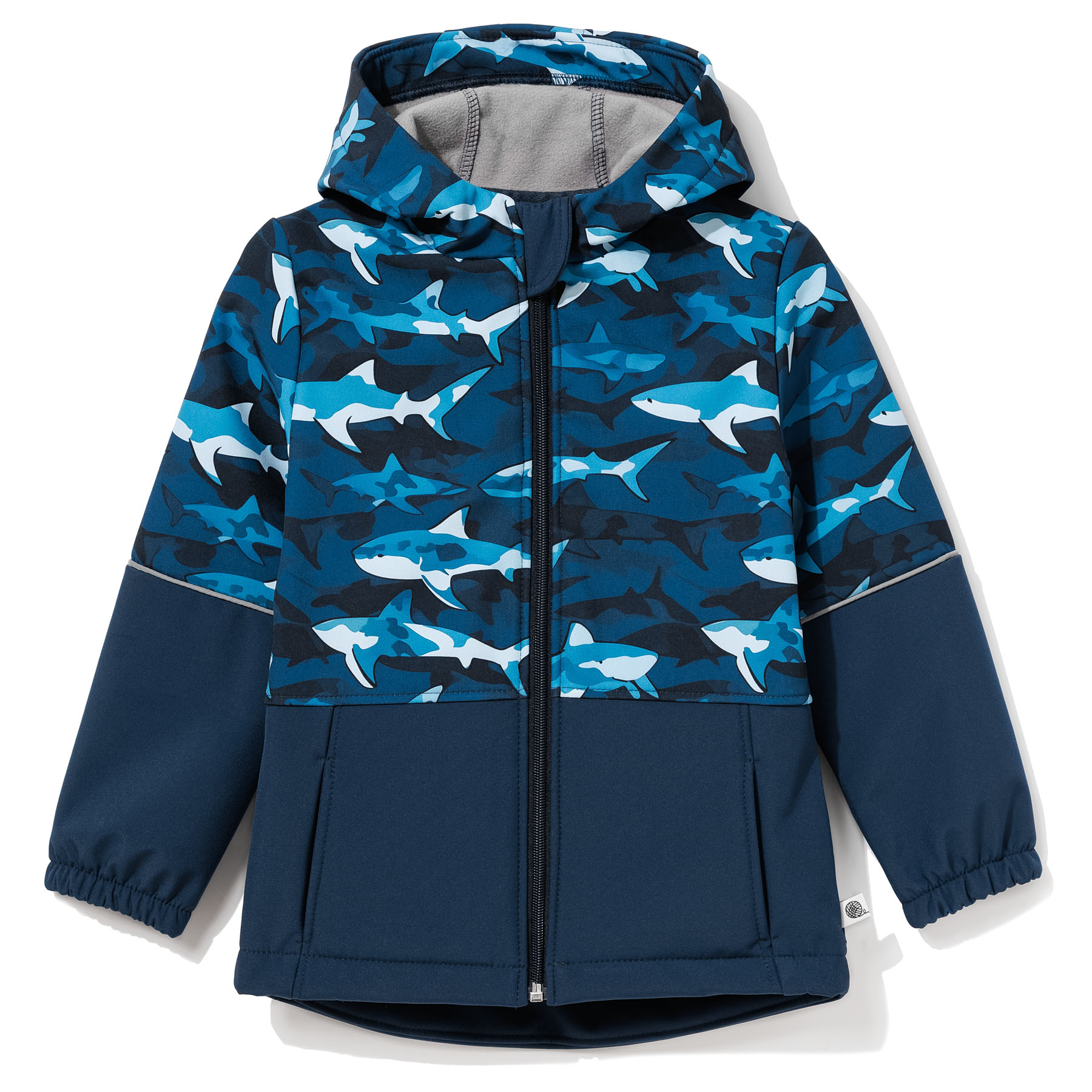 TuSzyte Kurtka softshell chłopięca, przejściowa, z kapturem R.128