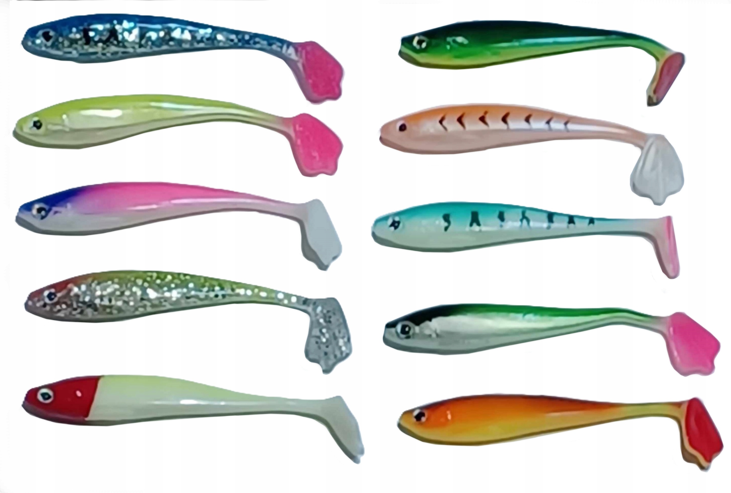 Zestaw Gum Ripper Kopyto Duckling 9CM/5G Na Szczupaka Sandacza Okonia Guma